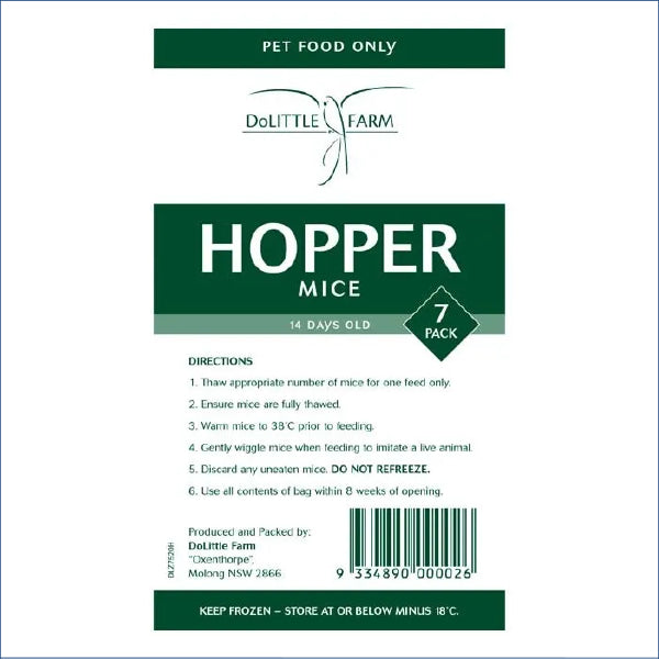Dolittle Mice Hopper 7pk Hmw