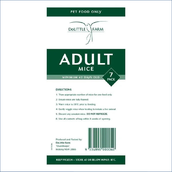 Dolittle Mice Adult 7pk Amw