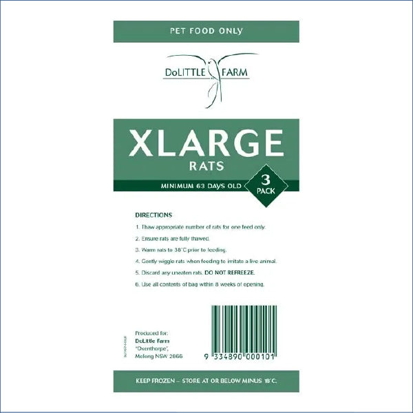 Rat Xlarge 3pk Xlrw