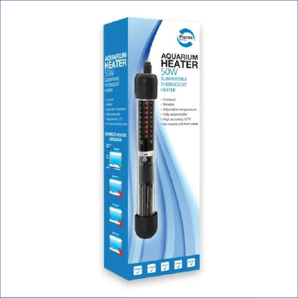 Pisces Aquatics Heater 50w Pah050