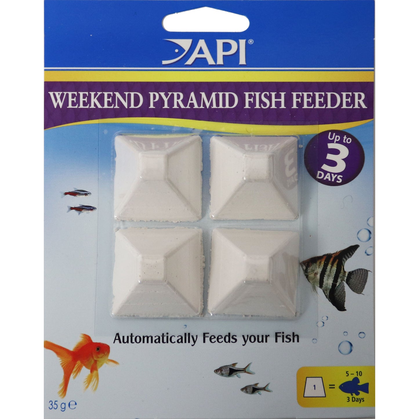 The 3-day Pyramid Fish Feeder Aph136