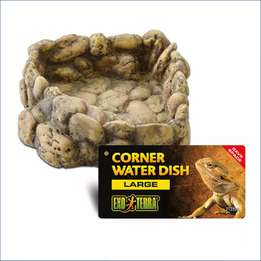 Exo Terra Corner Water Dish Lrg Chl65