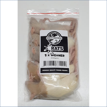 Weaner Rats 5 Pack
