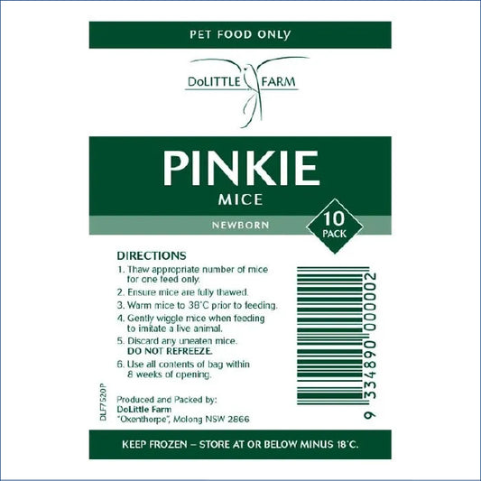 Dolittle Mice Pinkie 10pk Pmw