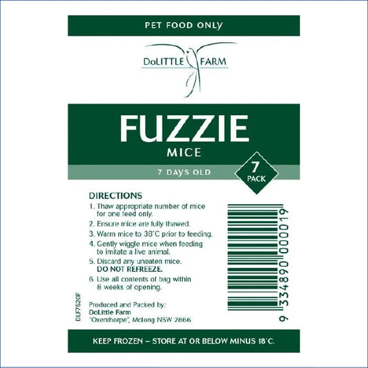 Dolittle Mice Fuzzie 7pk Fmw