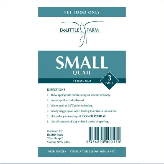 Quail Small 3pk Sqw