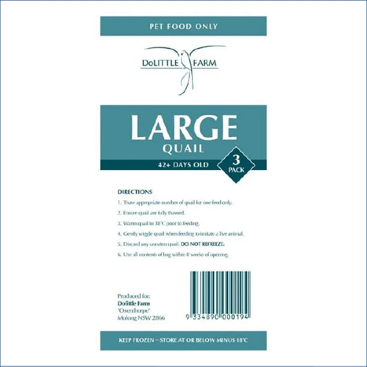 Quail Large 3 Pack Lqw
